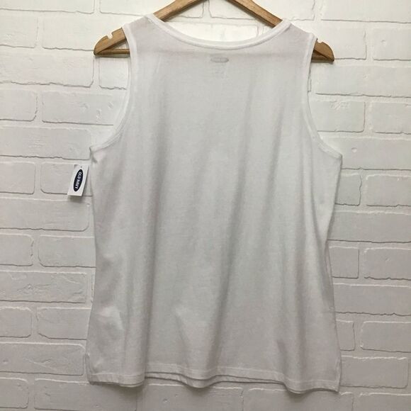 Old Nay active white neutral tanktop soft camisole Large cami basics comfortable - Picture 9 of 9